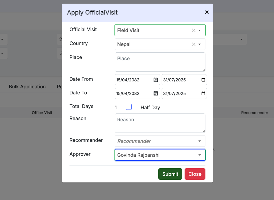 Leave Application Image